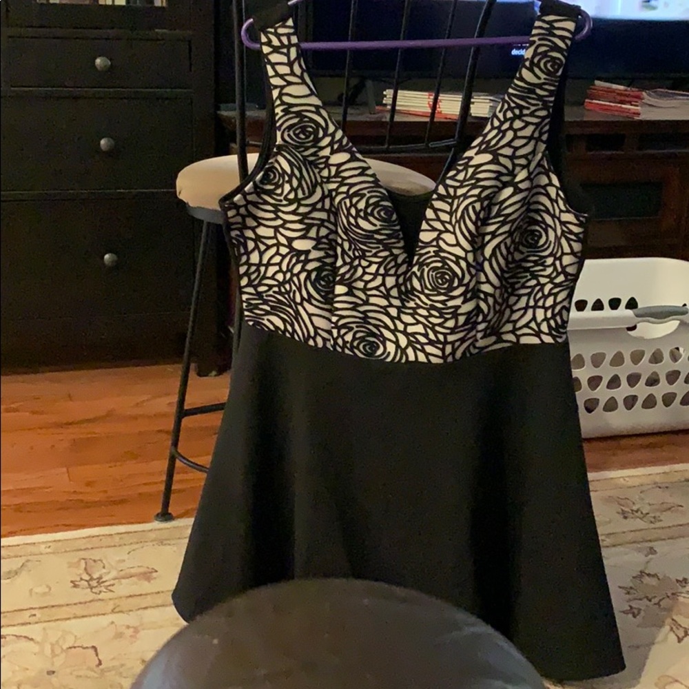 Black and white dress/romper